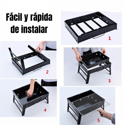 🔥GrillGo™ – Parrilla portátil
